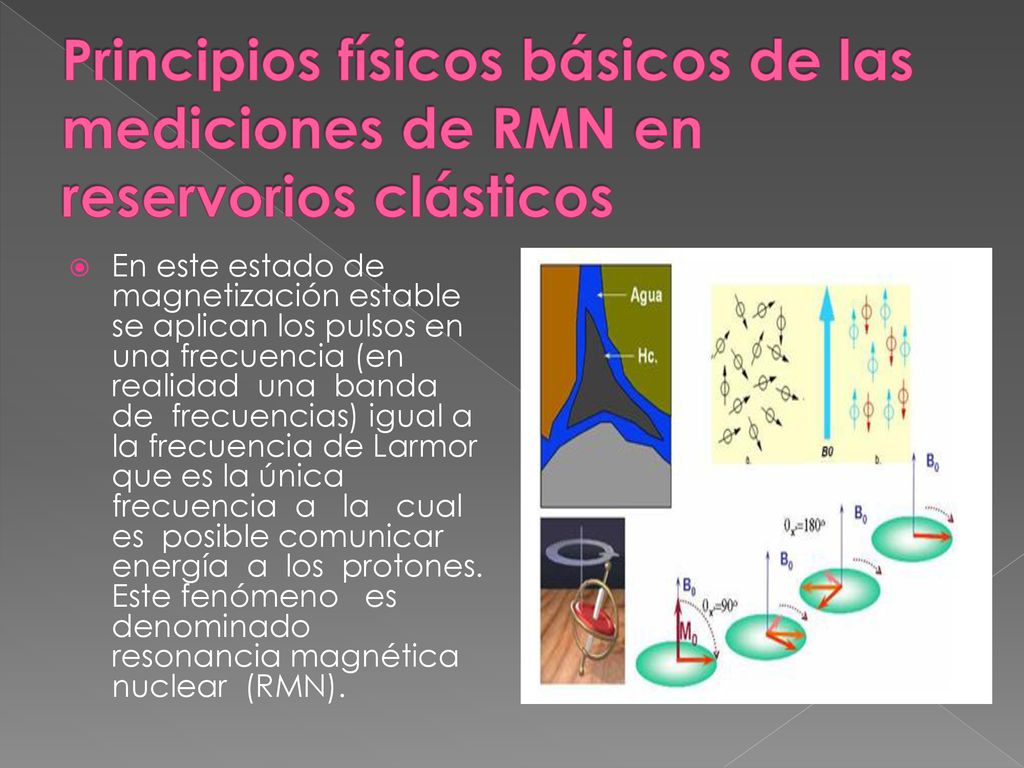 Principios físicos básicos de las mediciones de RMN en reservorios clásticos