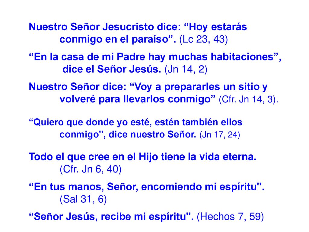 Todo el que cree en el Hijo tiene la vida eterna. (Cfr. Jn 6, 40)