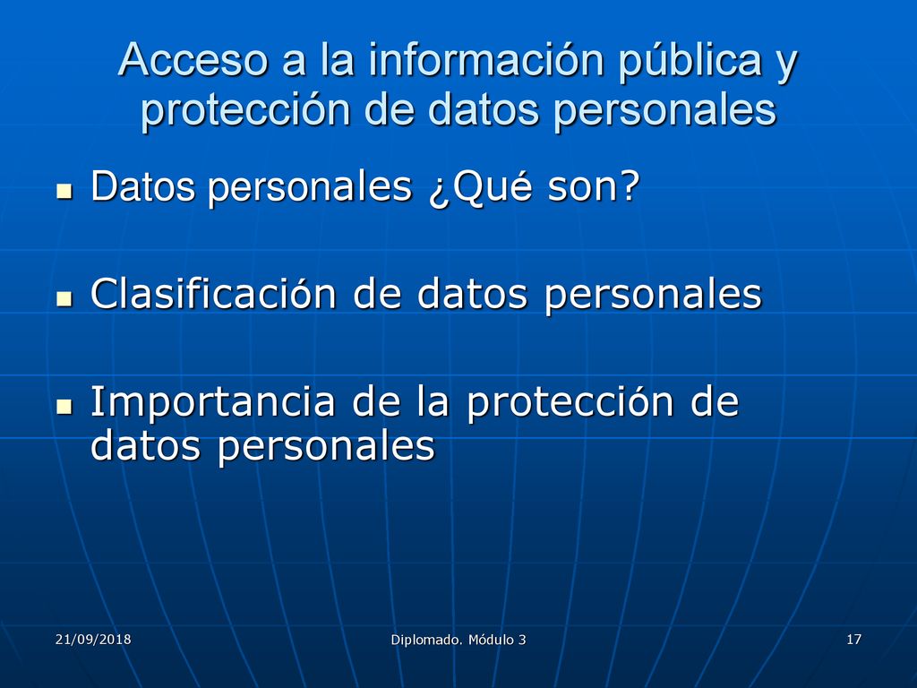 Acceso a la información pública y protección de datos personales
