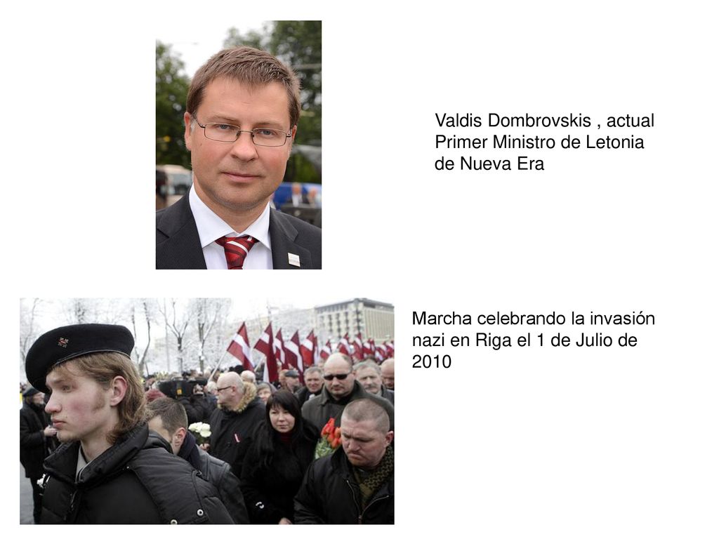 Valdis Dombrovskis , actual Primer Ministro de Letonia de Nueva Era
