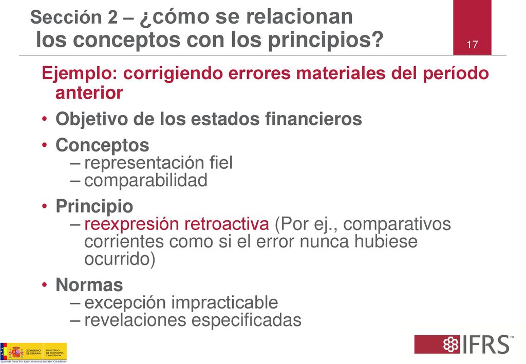 Sección 2 – ¿cómo se relacionan los conceptos con los principios