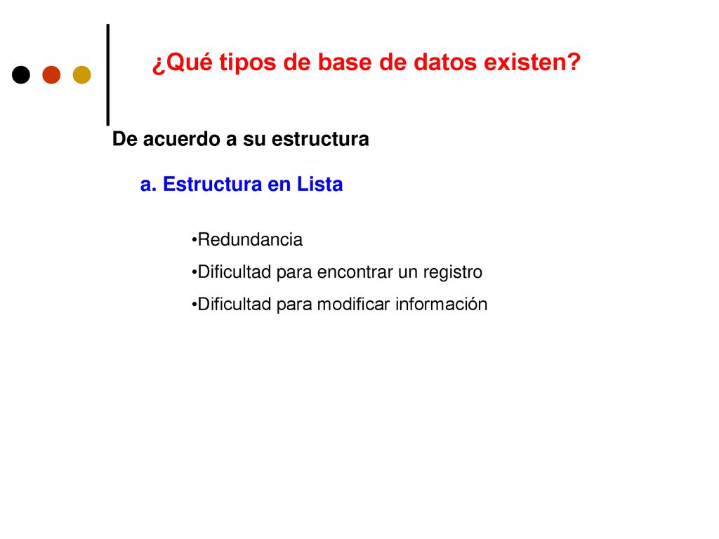 ¿Qué tipos de base de datos existen