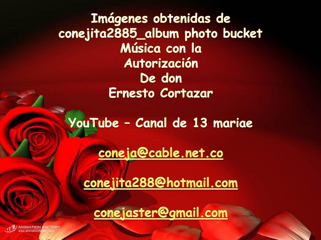 conejita2885_album photo bucket YouTube – Canal de 13 mariae
