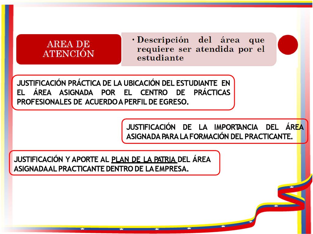 JUSTIFICACIÓN PRÁCTICA DE LA UBICACIÓN DEL ESTUDIANTE EN EL ÁREA ASIGNADA POR EL CENTRO DE PRÁCTICAS PROFESIONALES DE ACUERDO A PERFIL DE EGRESO.