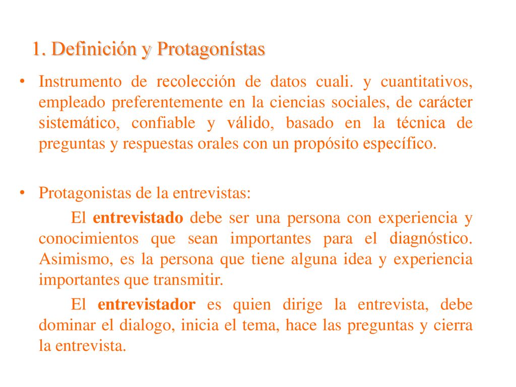 1. Definición y Protagonístas