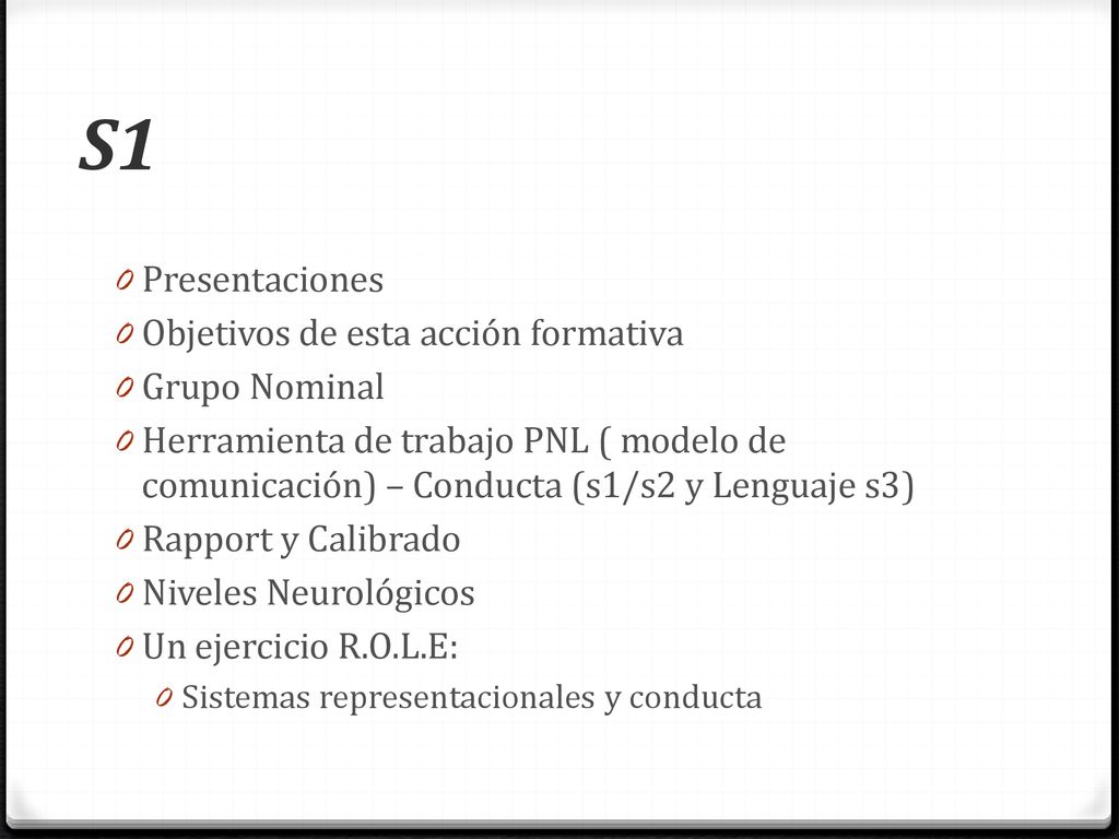 S1 Presentaciones Objetivos de esta acción formativa Grupo Nominal