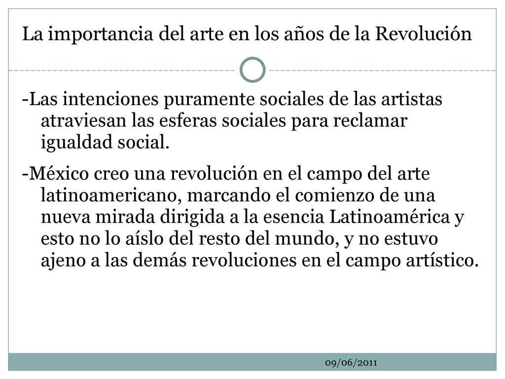La importancia del arte en los años de la Revolución