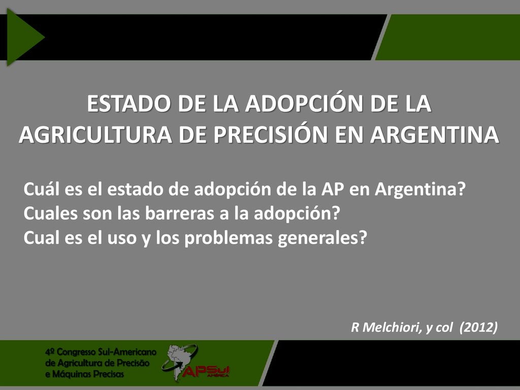 Estado de la adopción de la agricultura de precisión en argentina