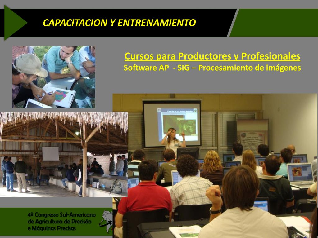 CAPACITACION Y ENTRENAMIENTO Cursos para Productores y Profesionales