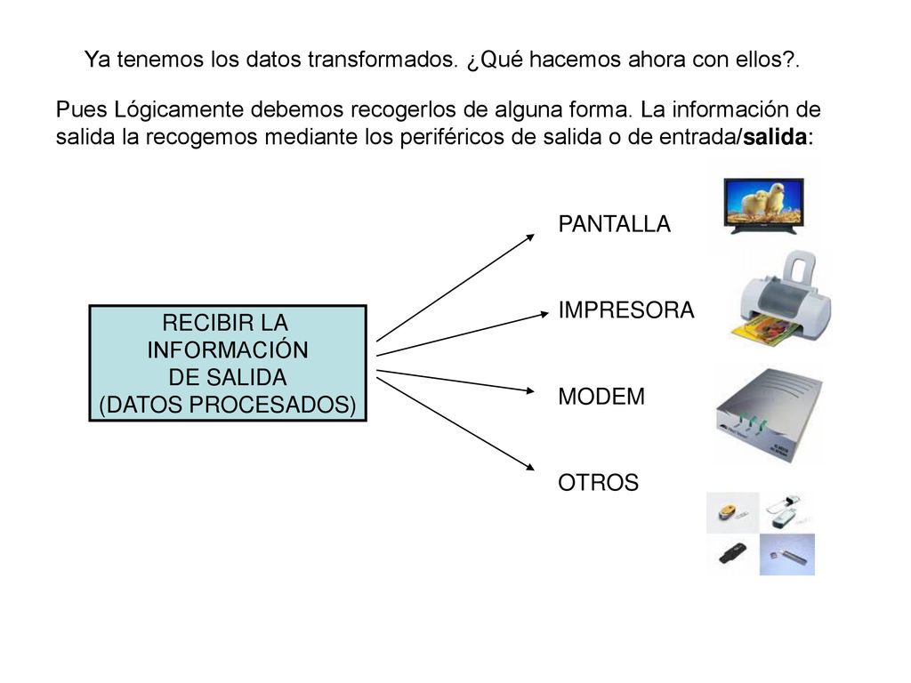 Ya tenemos los datos transformados. ¿Qué hacemos ahora con ellos .