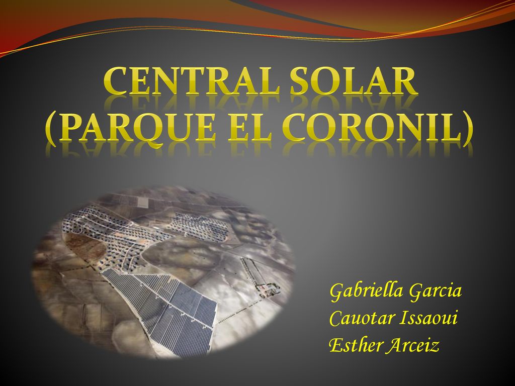 Central solar (parque El Coronil)