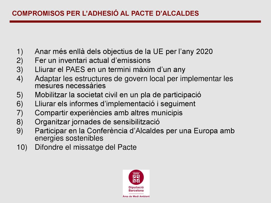 Anar més enllà dels objectius de la UE per l’any 2020