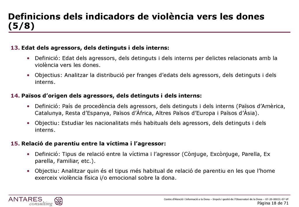 Definicions dels indicadors de violència vers les dones (5/8)