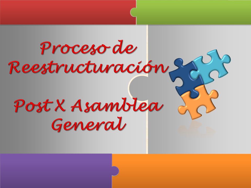Proceso de Reestructuración Post X Asamblea General