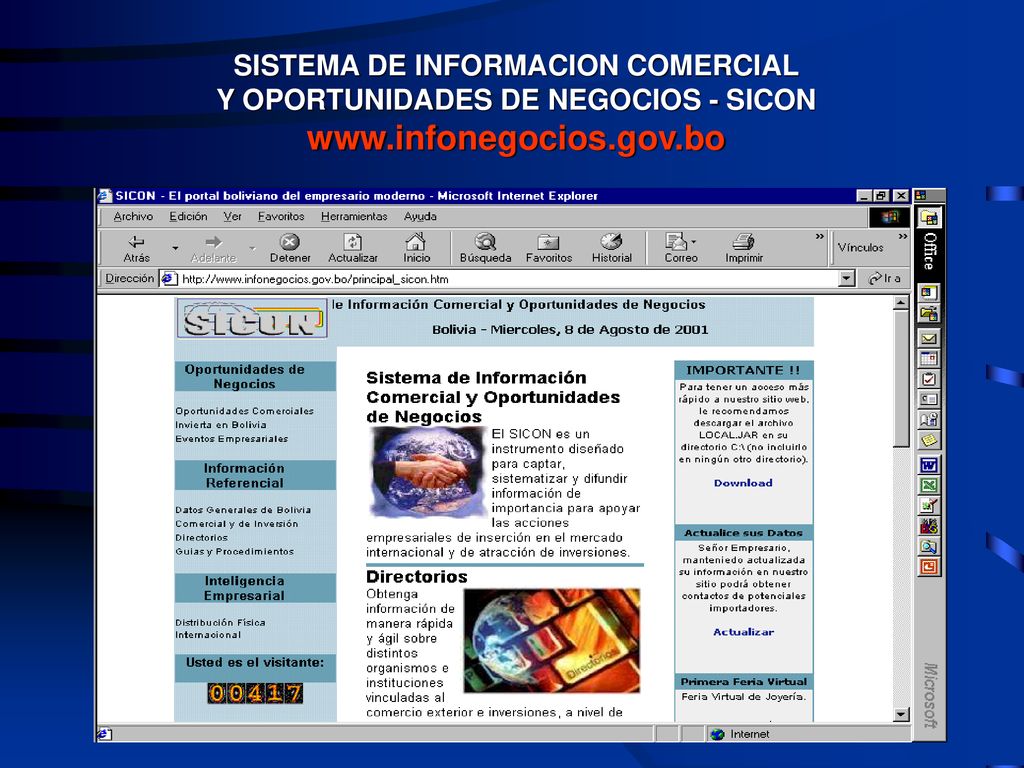 SISTEMA DE INFORMACION COMERCIAL Y OPORTUNIDADES DE NEGOCIOS - SICON