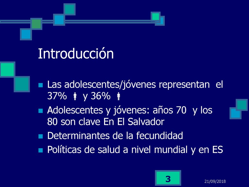 Introducción Las adolescentes/jóvenes representan el 37%  y 36% 