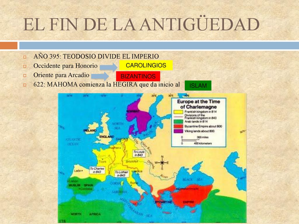 EL FIN DE LA ANTIGÜEDAD AÑO 395: TEODOSIO DIVIDE EL IMPERIO