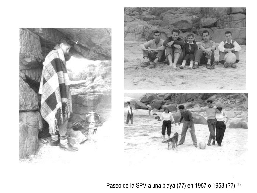 Paseo de la SPV a una playa ( ) en 1957 o 1958 ( )