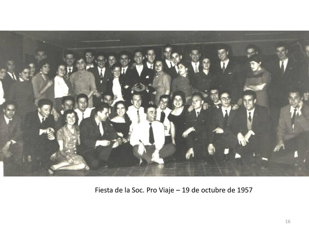 Fiesta de la Soc. Pro Viaje – 19 de octubre de 1957