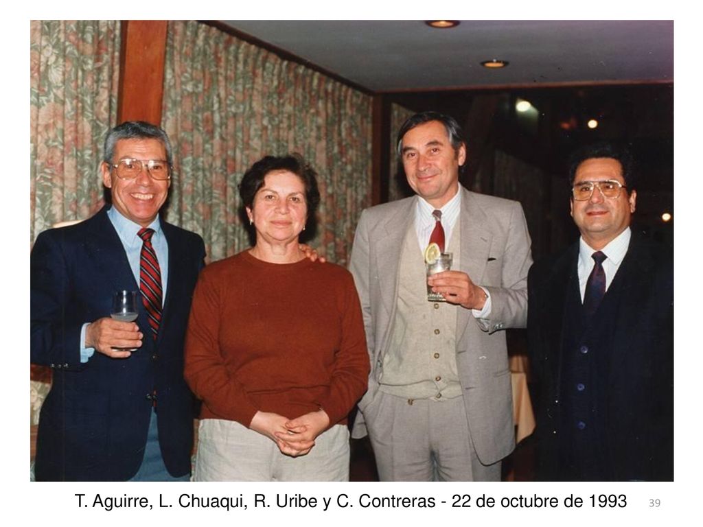 T. Aguirre, L. Chuaqui, R. Uribe y C. Contreras - 22 de octubre de 1993