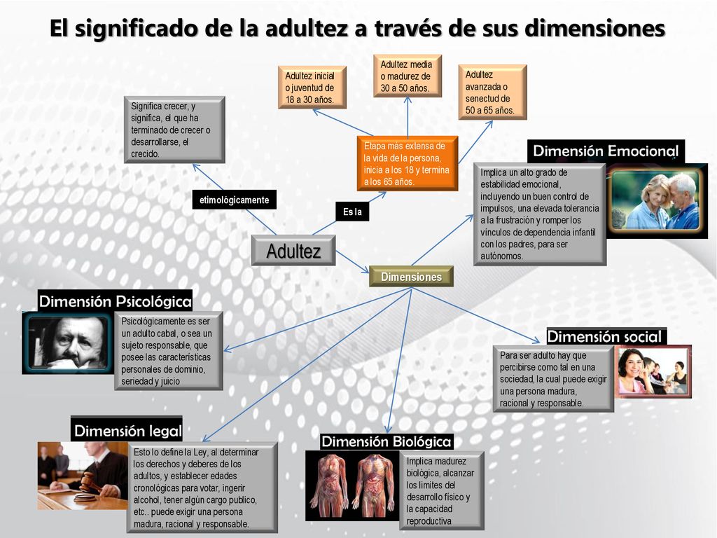 El significado de la adultez a través de sus dimensiones