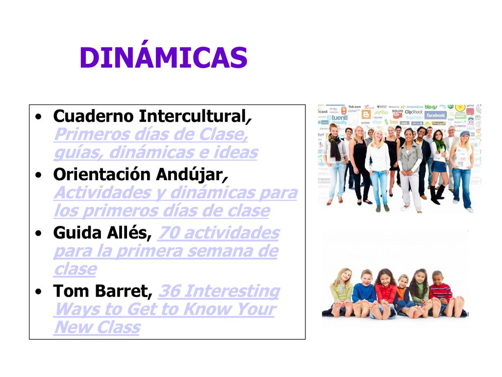 DINÁMICAS Cuaderno Intercultural, Primeros días de Clase, guías, dinámicas e ideas.