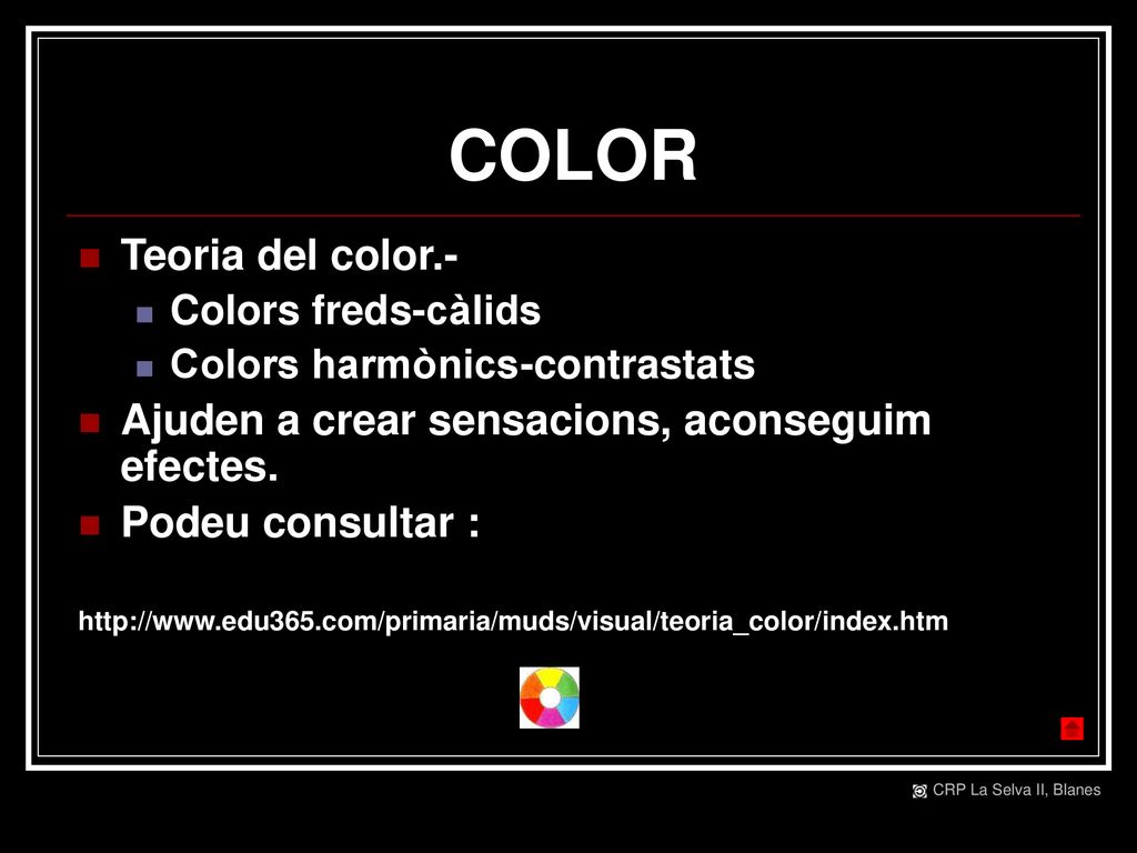 COLOR Teoria del color.-