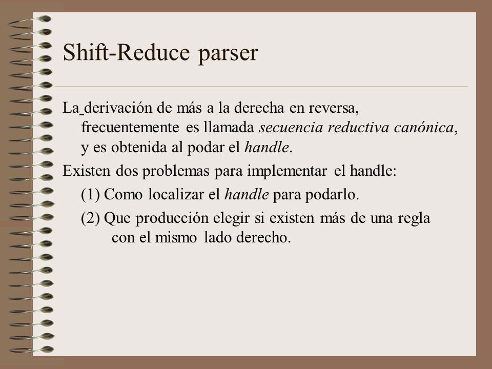 Shift-Reduce parser