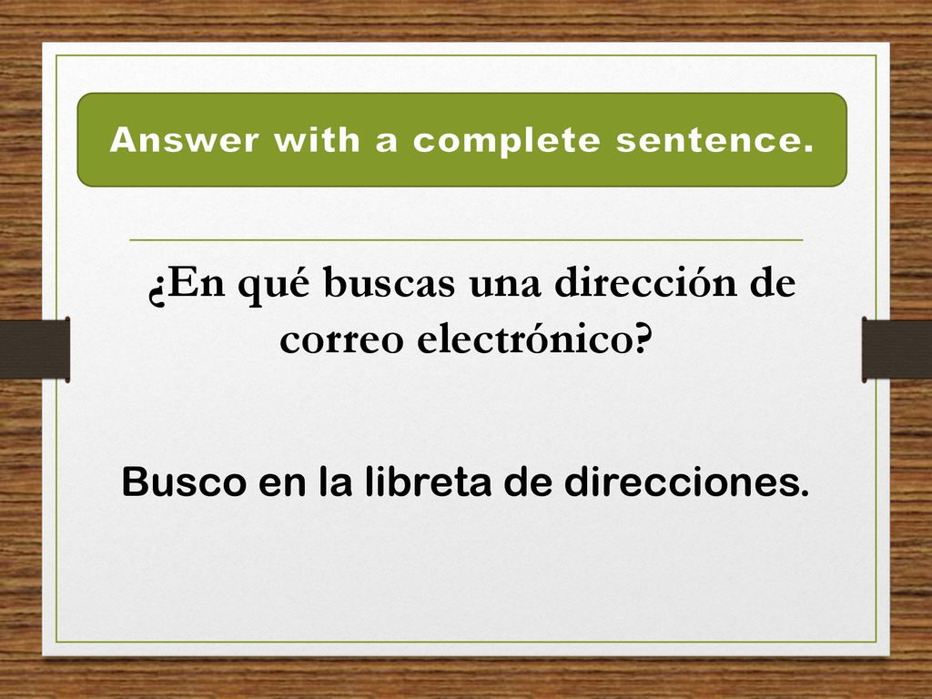 ¿En qué buscas una dirección de correo electrónico