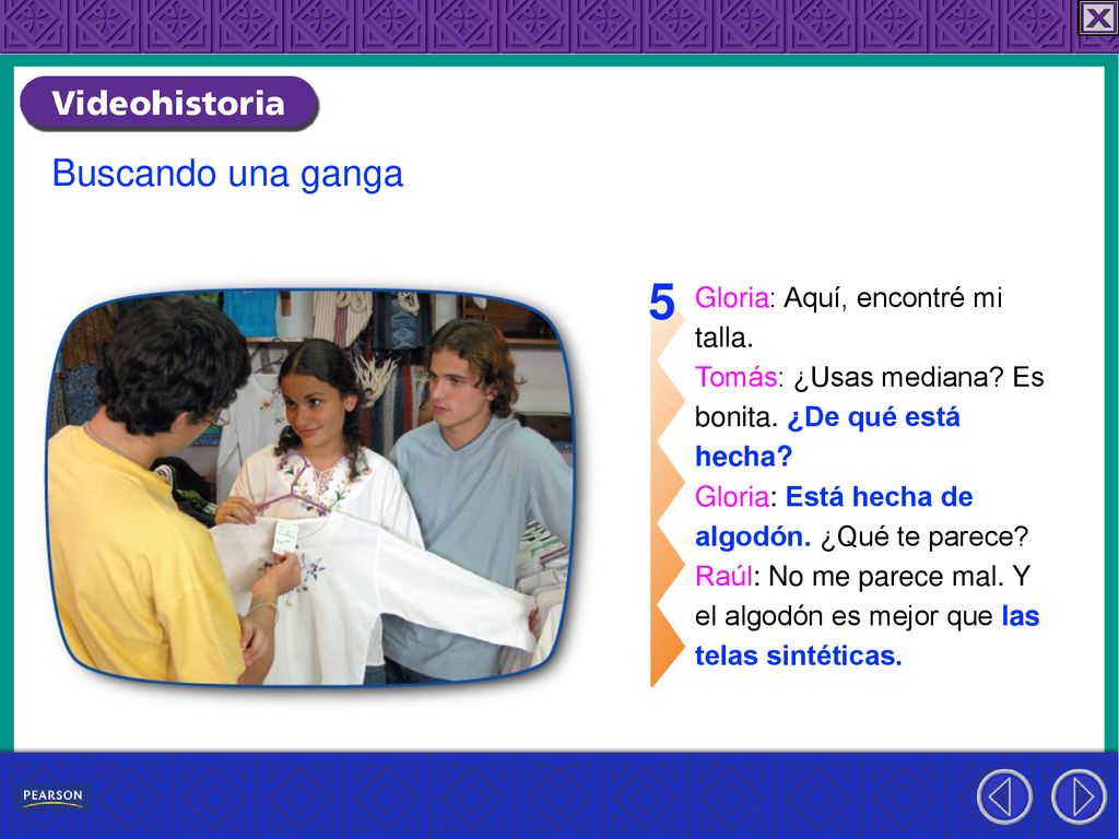 5 Buscando una ganga Gloria: Aquí, encontré mi talla.