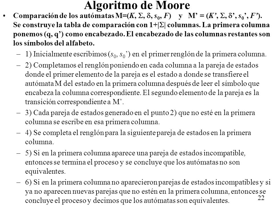 Algoritmo de Moore