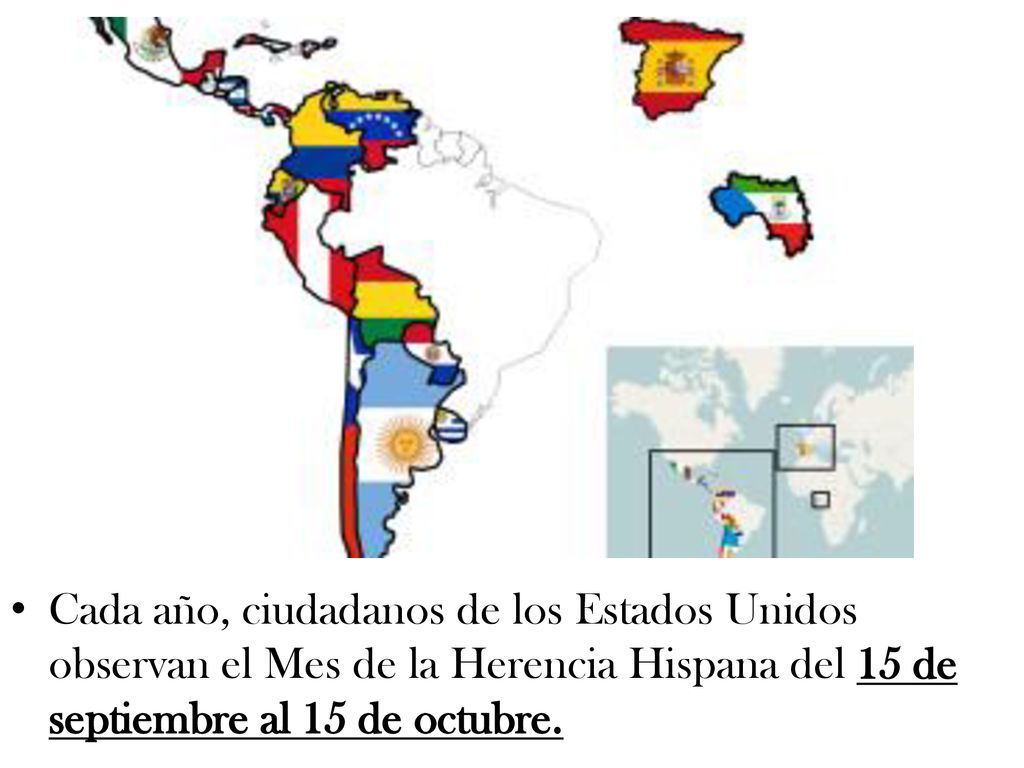 Cada año, ciudadanos de los Estados Unidos observan el Mes de la Herencia Hispana del 15 de septiembre al 15 de octubre.