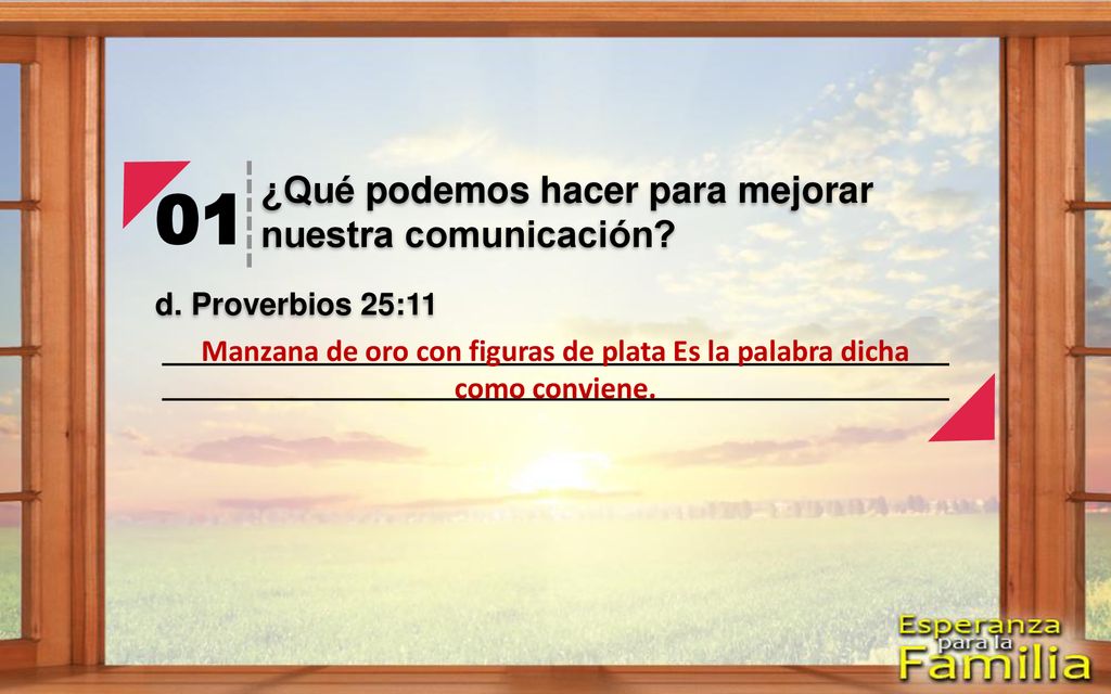 Manzana de oro con figuras de plata Es la palabra dicha como conviene.