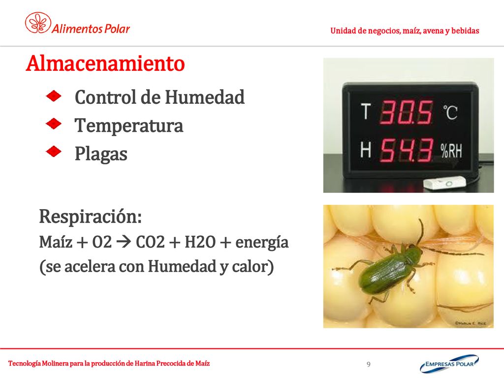 Tecnología Molinera para la producción de Harina Precocida de Maíz