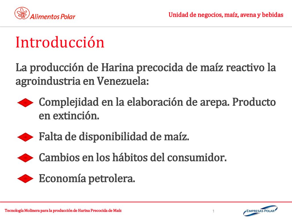 Tecnología Molinera para la producción de Harina Precocida de Maíz
