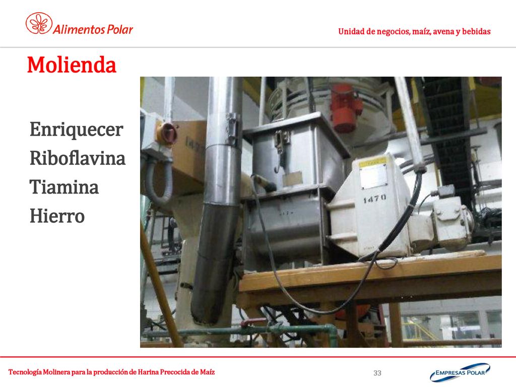 Tecnología Molinera para la producción de Harina Precocida de Maíz