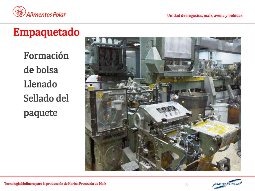 Tecnología Molinera para la producción de Harina Precocida de Maíz