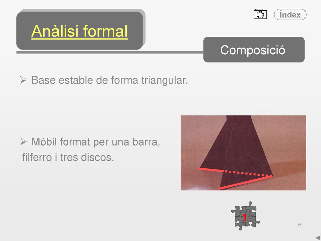 Anàlisi formal Composició Base estable de forma triangular.