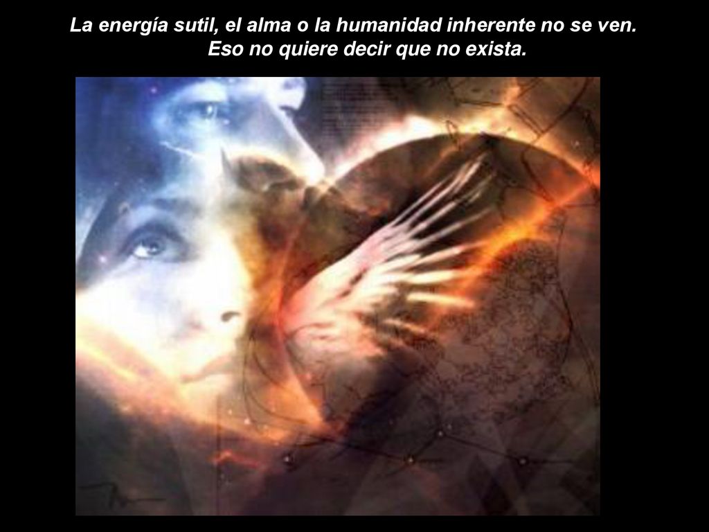 La energía sutil, el alma o la humanidad inherente no se ven