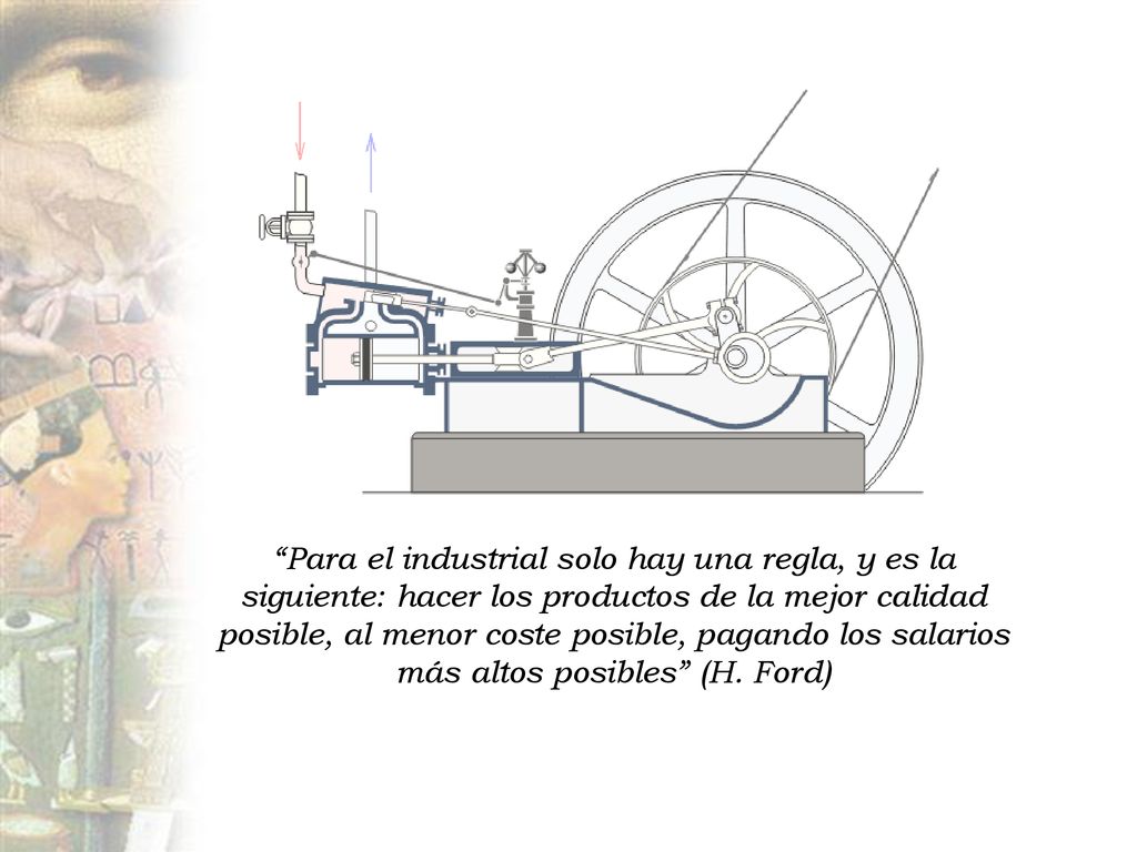 Para el industrial solo hay una regla, y es la siguiente: hacer los productos de la mejor calidad posible, al menor coste posible, pagando los salarios más altos posibles (H.