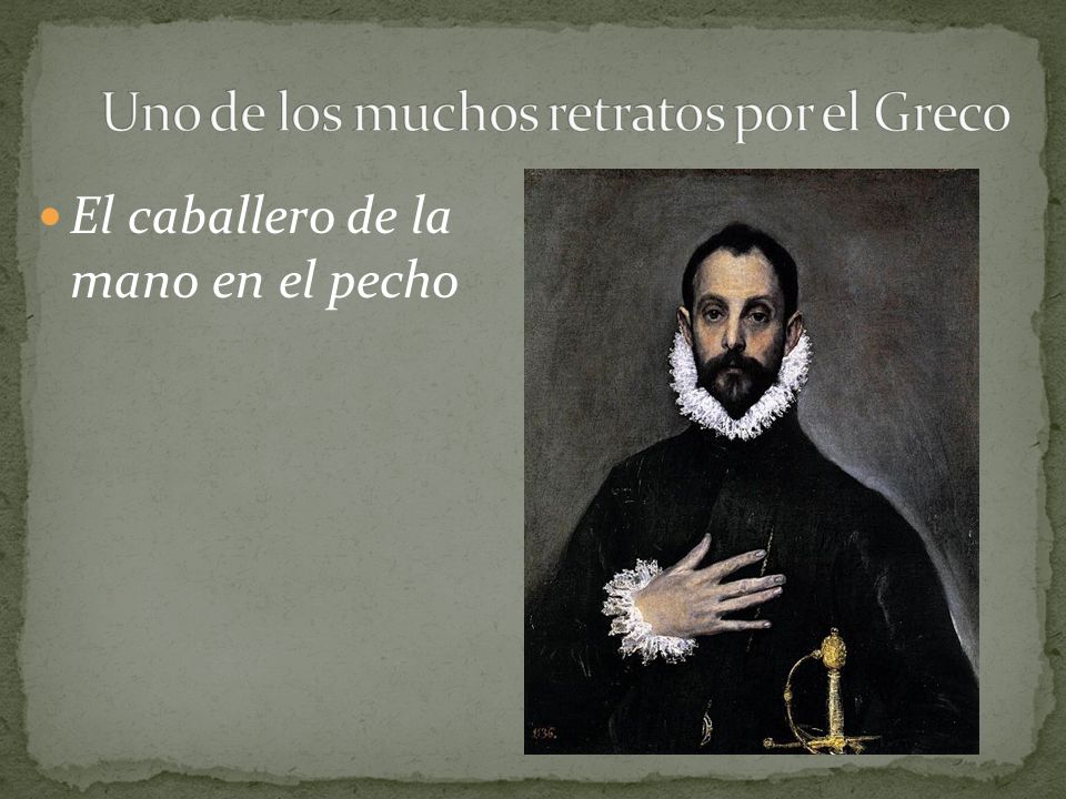 Uno de los muchos retratos por el Greco