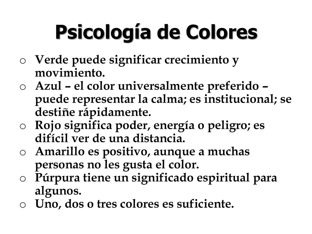 Psicología de Colores Verde puede significar crecimiento y movimiento.