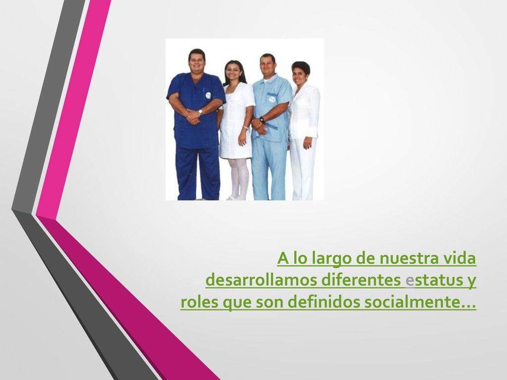 A lo largo de nuestra vida desarrollamos diferentes estatus y roles que son definidos socialmente…