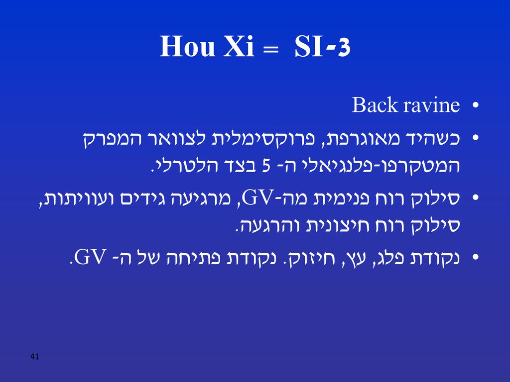 SI-3 = Hou Xi Back ravine. כשהיד מאוגרפת, פרוקסימלית לצוואר המפרק המטקרפו-פלנגיאלי ה- 5 בצד הלטרלי.