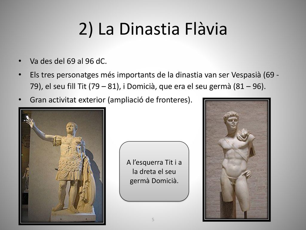 A l’esquerra Tit i a la dreta el seu germà Domicià.