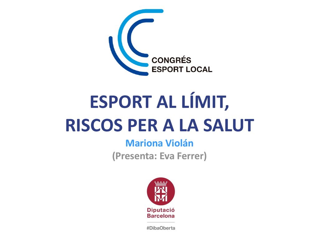 Esport al límit, riscos per a la salut Mariona Violán (Presenta: Eva Ferrer)