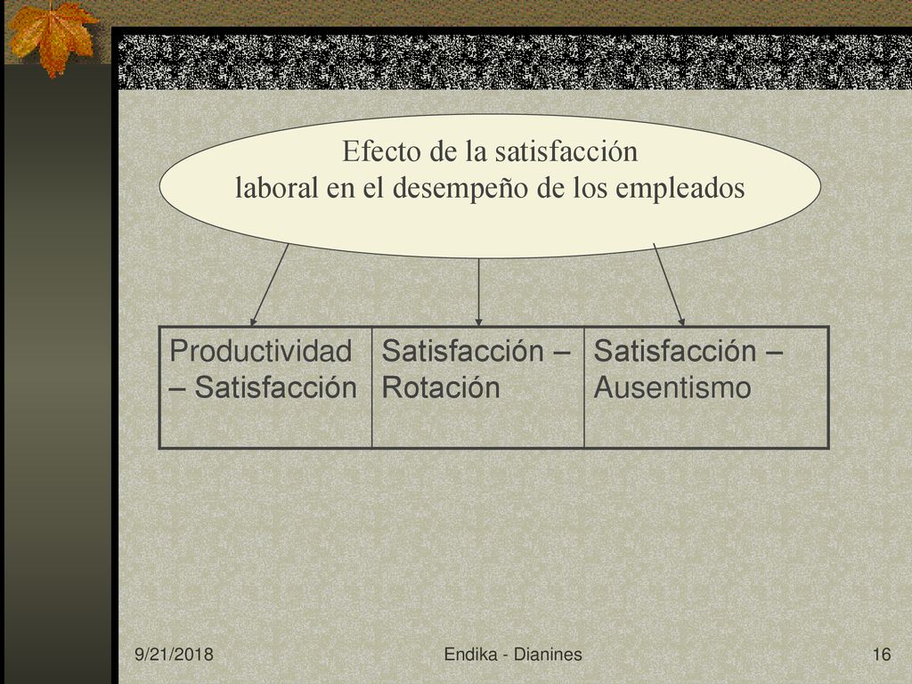 Efecto de la satisfacción laboral en el desempeño de los empleados