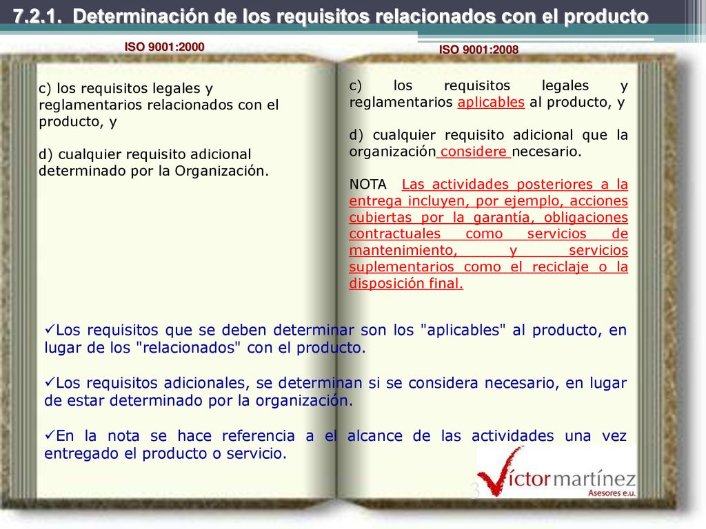 Determinación de los requisitos relacionados con el producto