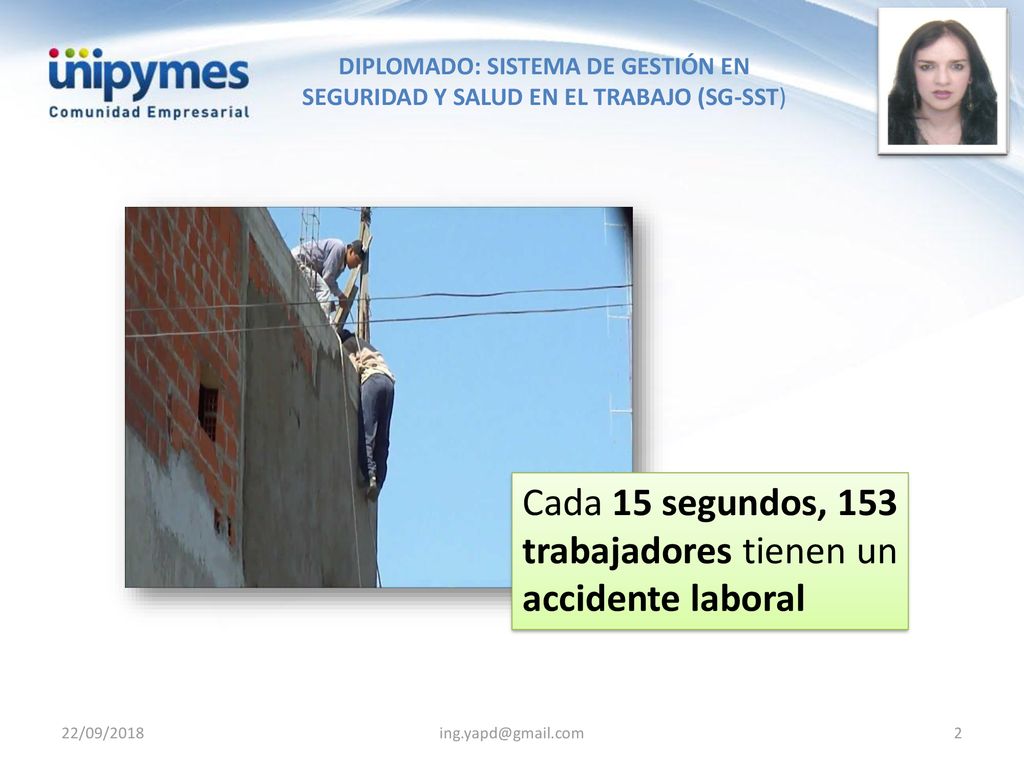 Cada 15 segundos, 153 trabajadores tienen un accidente laboral