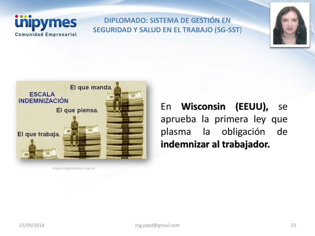 En Wisconsin (EEUU), se aprueba la primera ley que plasma la obligación de indemnizar al trabajador.